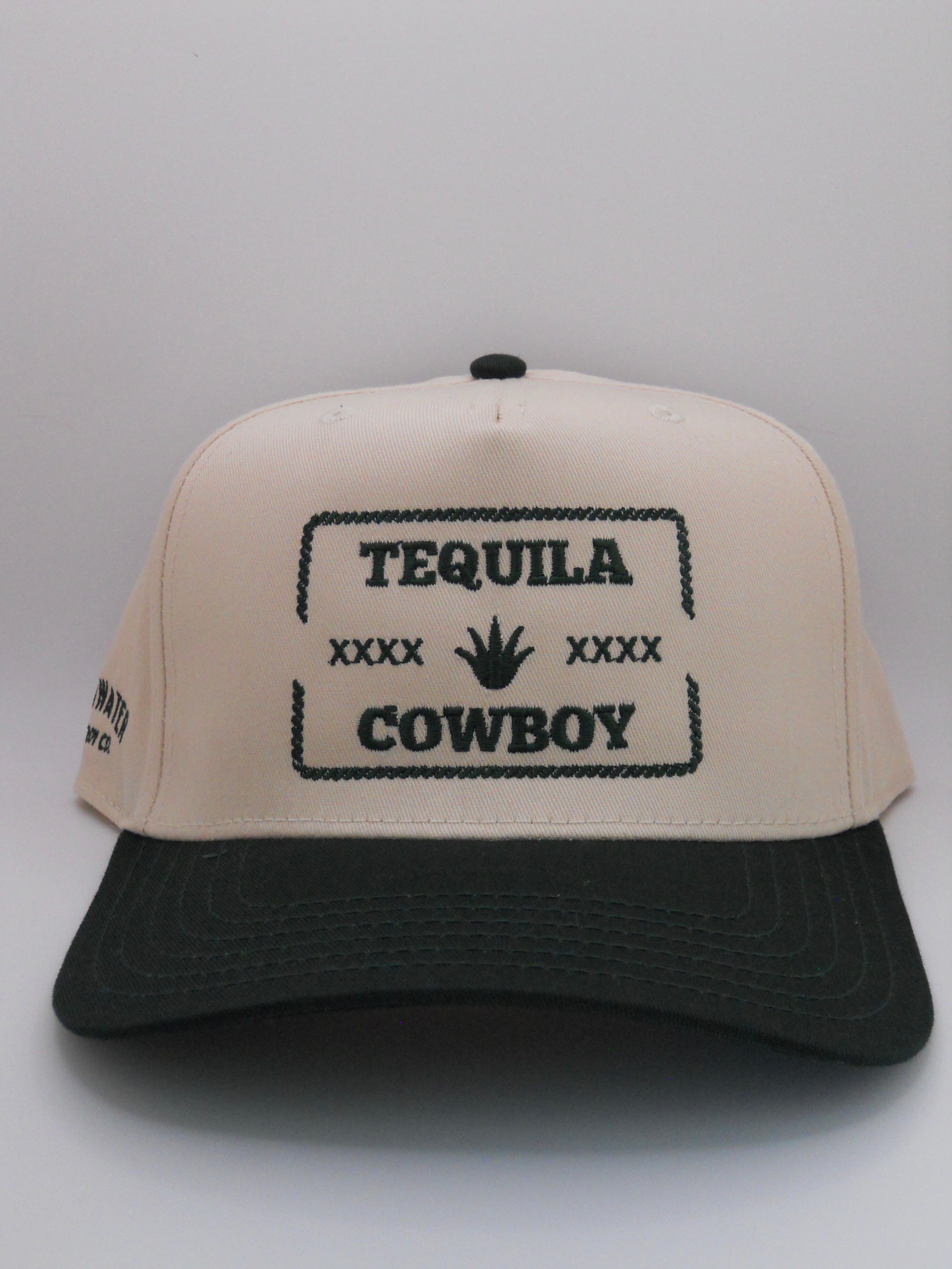 Tequila Cowboy Club tan & brown trucker Hat TEQUILA COWBOY CLUB Trucker Hat – Holmes & Hide main image 4